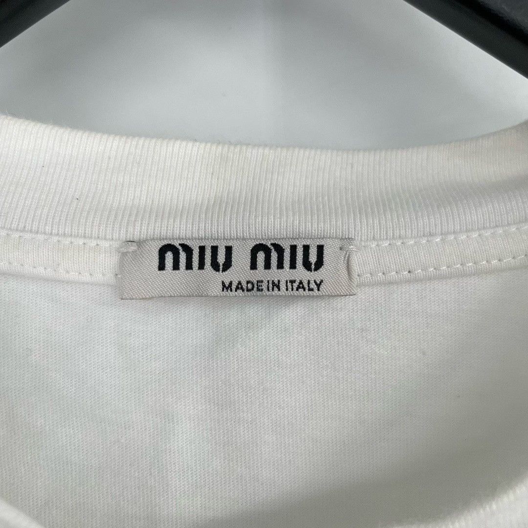 Miu Miu Miu Miu T-Shirt S Women Size M / US 6-8 / IT 42-44 - 4 Thumbnail