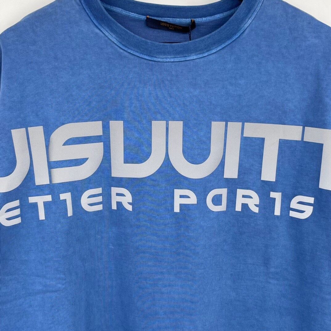 Louis Vuitton Louis Vuitton Blue T-Shirt M Men Size US M / EU 48-50 / 2 - 5 Thumbnail