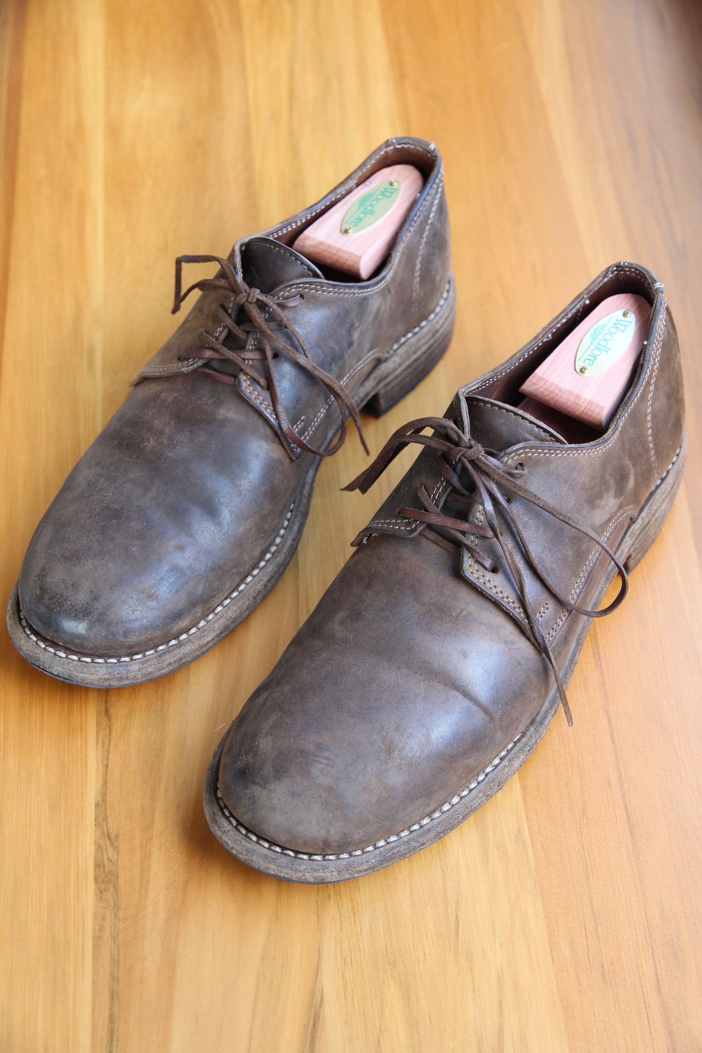 ✴︎GUIDI Classic Derby Cordovan✴︎ Guidi Classic Derby Shoes Laced Up Single Sole Wide Model