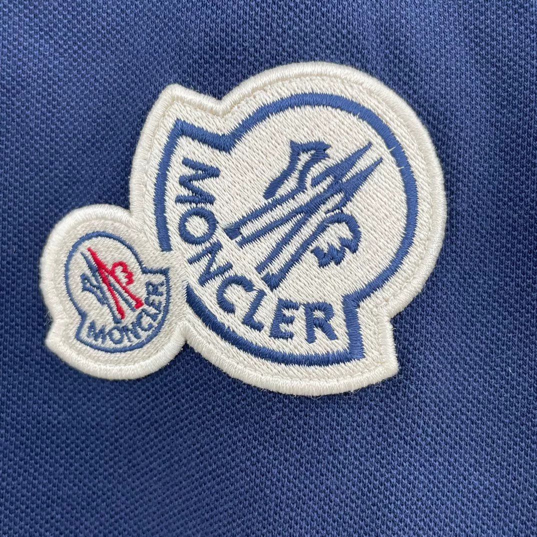 Moncler Moncler Blue Polo M Men Size US M / EU 48-50 / 2 - 5 Thumbnail
