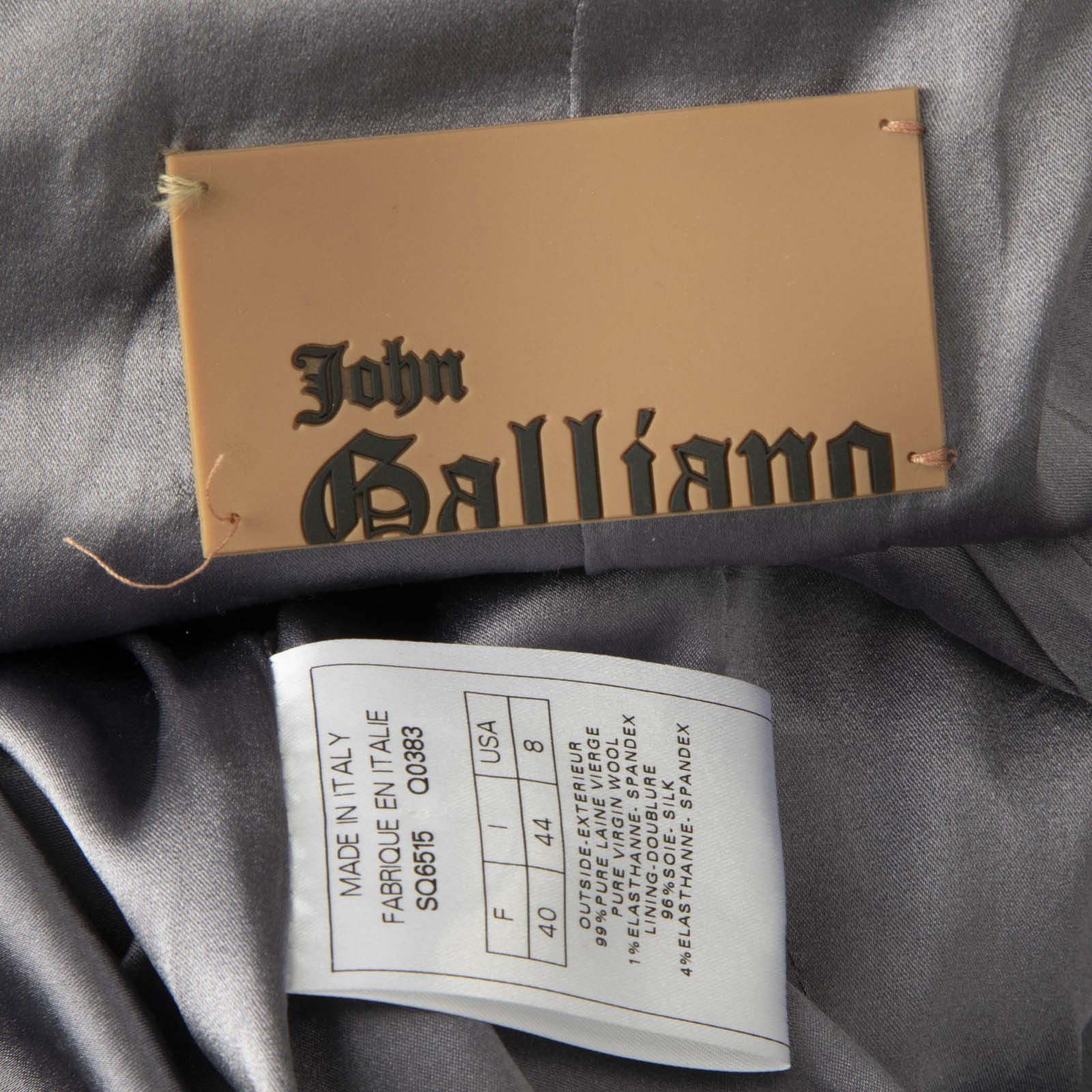 John Galliano Purple Wool Double Breast Blazer Size M / US 6-8 / IT 42-44 - 9 Thumbnail