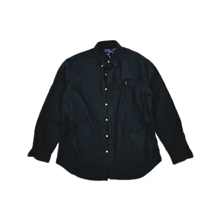 Polo Ralph Lauren Polo Ralph Lauren Men's Black Oxford Button Shirt Size US XL / EU 56 / 4 - 2 Thumbnail