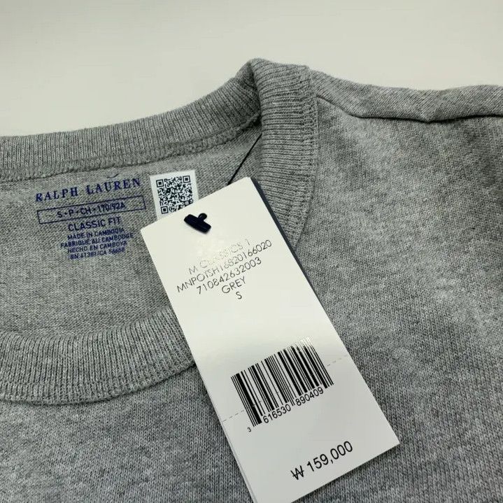 Polo Ralph Lauren Polo Ralph Lauren Gray Pony Embroidered Long-Sleeve T-Shirt Size US S / EU 44-46 / 1 - 6 Thumbnail