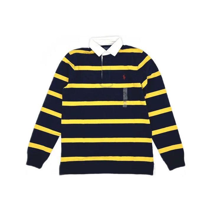 Polo Ralph Lauren Polo Ralph Lauren Striped Collar Long Sleeve T-Shirt Size US M / EU 48-50 / 2 - 2 Thumbnail