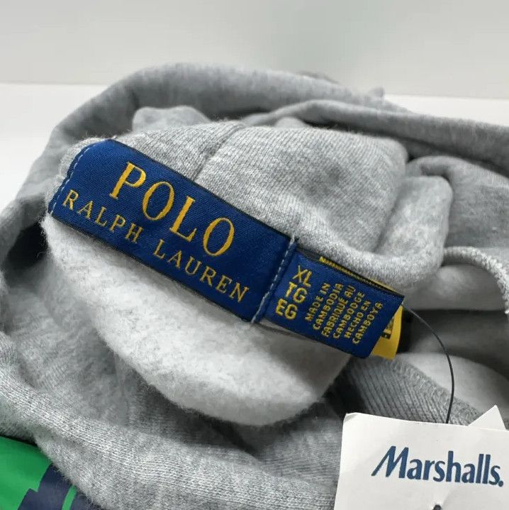 Polo Ralph Lauren Polo Ralph Lauren Gray Printed Hoodie Size US XL / EU 56 / 4 - 4 Thumbnail