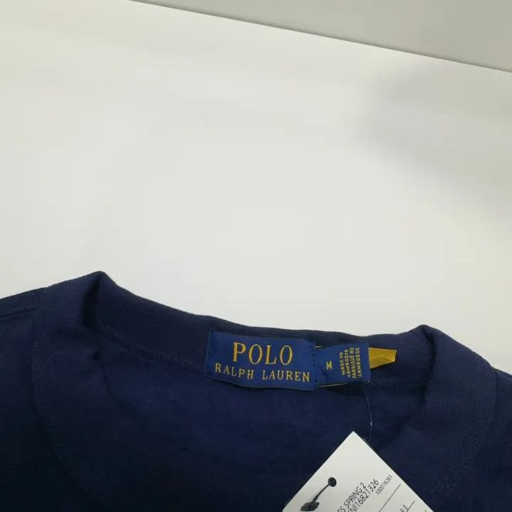 Polo Ralph Lauren Polo Ralph Lauren Navy Flag Logo Crewneck Sweatshirt Size US M / EU 48-50 / 2 - 6 Thumbnail