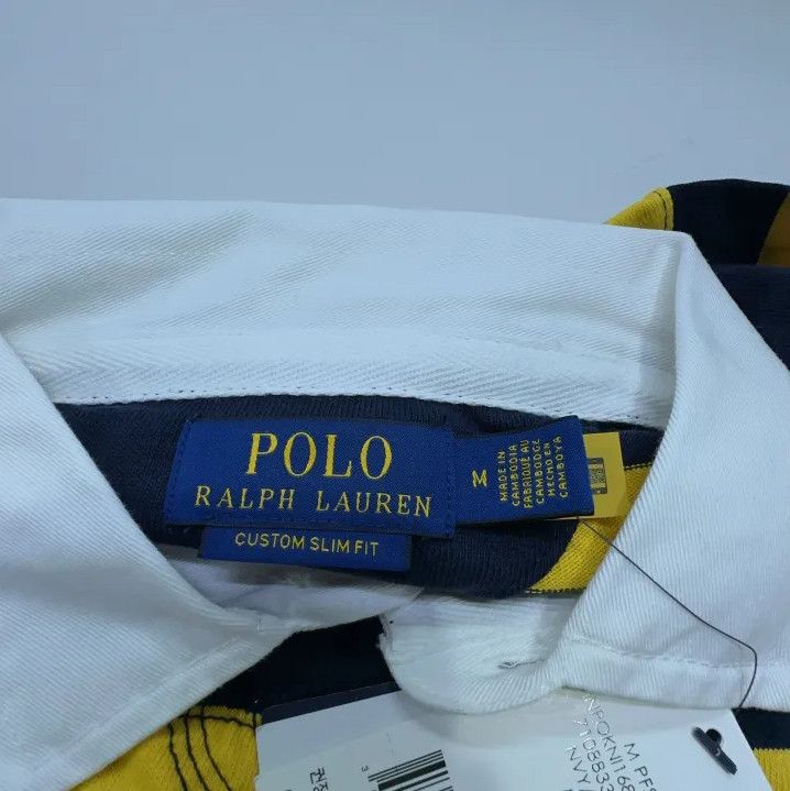 Polo Ralph Lauren Polo Ralph Lauren Striped Collar Long Sleeve T-Shirt Size US M / EU 48-50 / 2 - 6 Thumbnail
