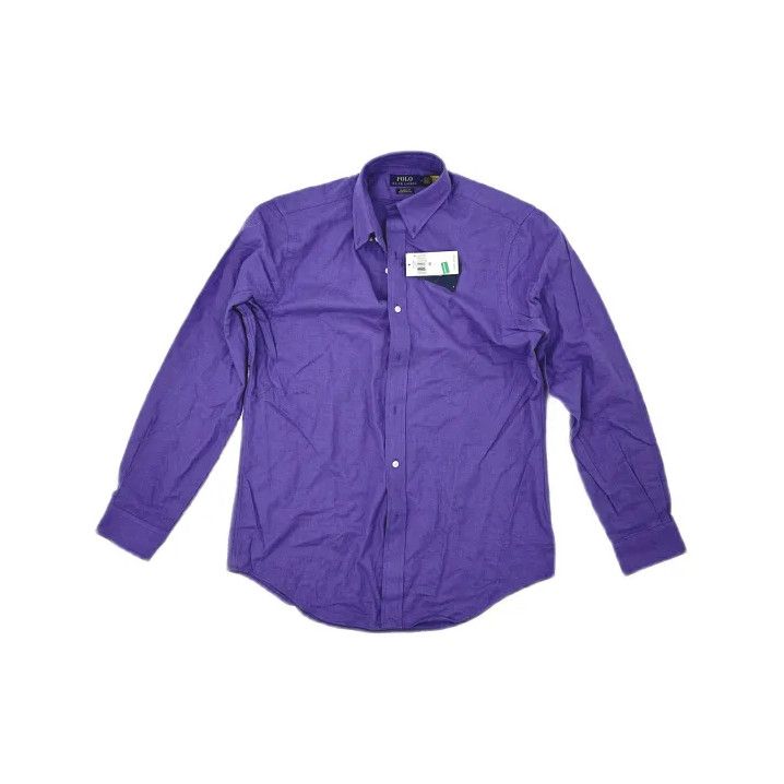 Polo Ralph Lauren Polo Ralph Lauren Men's Purple Long-Sleeve Button-Up Shirt Size US M / EU 48-50 / 2 - 2 Thumbnail