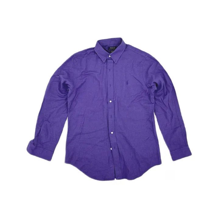 Polo Ralph Lauren Polo Ralph Lauren Purple Long-Sleeve Button-Up Shirt Size US M / EU 48-50 / 2 - 2 Thumbnail