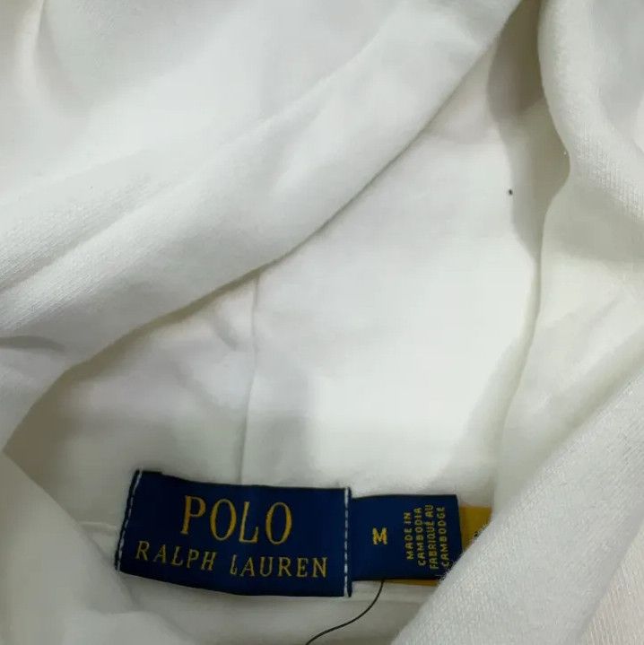 Polo Ralph Lauren Polo Ralph Lauren White Bear Print Hooded Sweatshirt Size US M / EU 48-50 / 2 - 6 Thumbnail