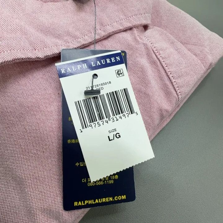 Polo Ralph Lauren Polo Ralph Lauren Pink Embroidered Logo Long-Sleeve Shirt Size US L / EU 52-54 / 3 - 4 Thumbnail