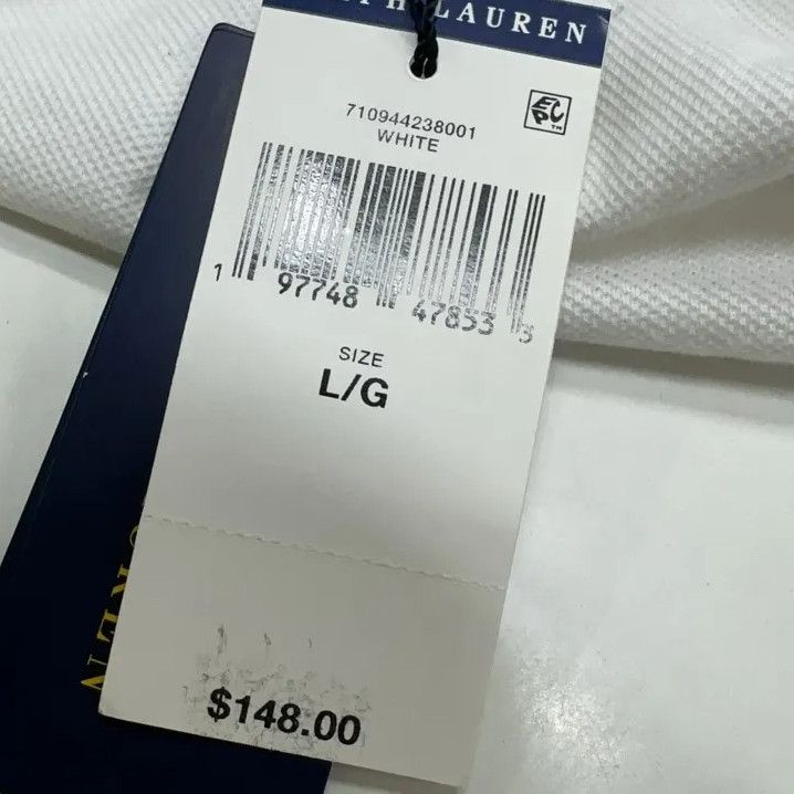 Polo Ralph Lauren Polo Ralph Lauren White Splatter Logo Polo Shirt Size US L / EU 52-54 / 3 - 5 Thumbnail