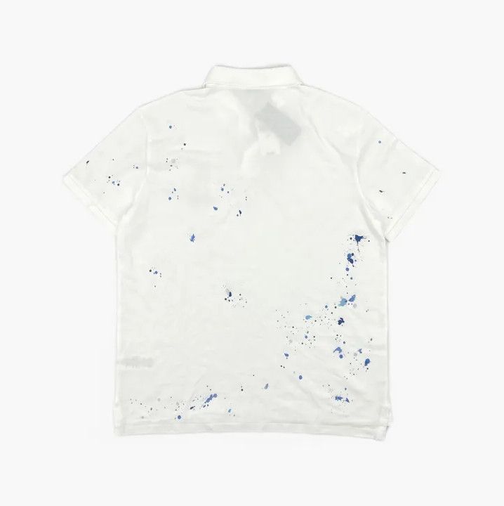 Polo Ralph Lauren Polo Ralph Lauren White Splatter Logo Polo Shirt Size US L / EU 52-54 / 3 - 3 Thumbnail