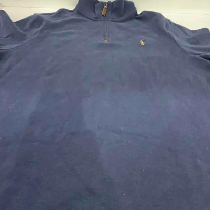 Polo Ralph Lauren Polo Ralph Lauren SS23 Half-Zip Logo Sweatshirt Size US XL / EU 56 / 4 - 6 Thumbnail