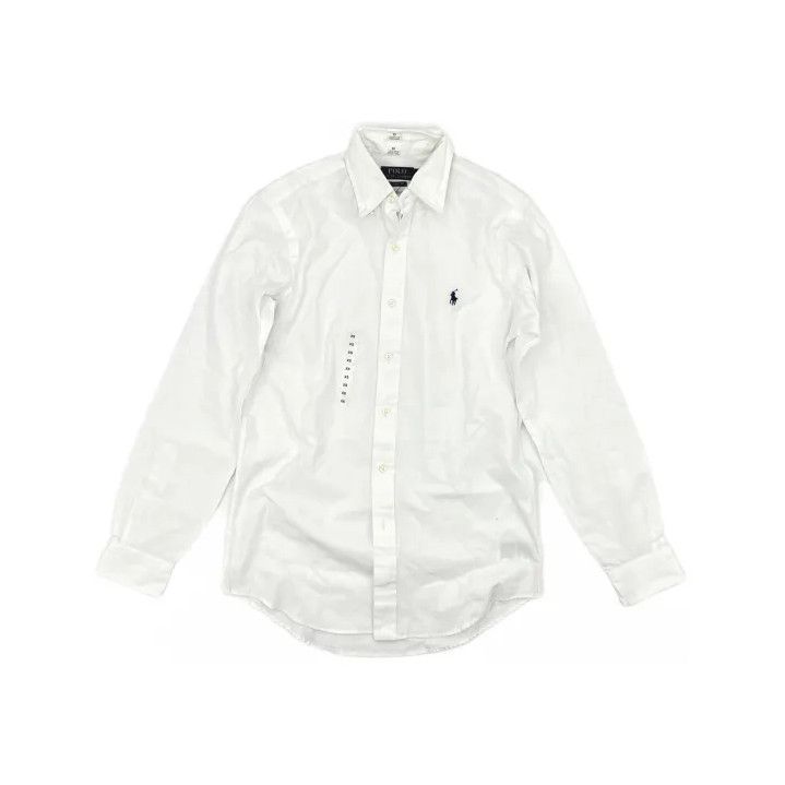 Polo Ralph Lauren Polo Ralph Lauren Solid Logo Embroidered Long-Sleeve Shirt Size US XS / EU 42 / 0 - 2 Thumbnail