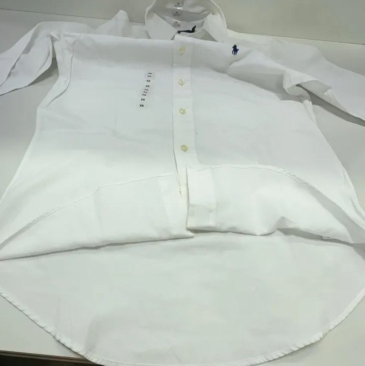 Polo Ralph Lauren Polo Ralph Lauren Solid Logo Embroidered Long-Sleeve Shirt Size US XS / EU 42 / 0 - 9 Thumbnail
