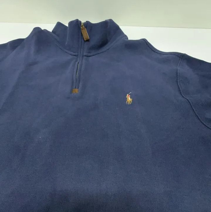 Polo Ralph Lauren Polo Ralph Lauren SS23 Half-Zip Logo Sweatshirt Size US XXL / EU 58 / 5 - 7 Thumbnail