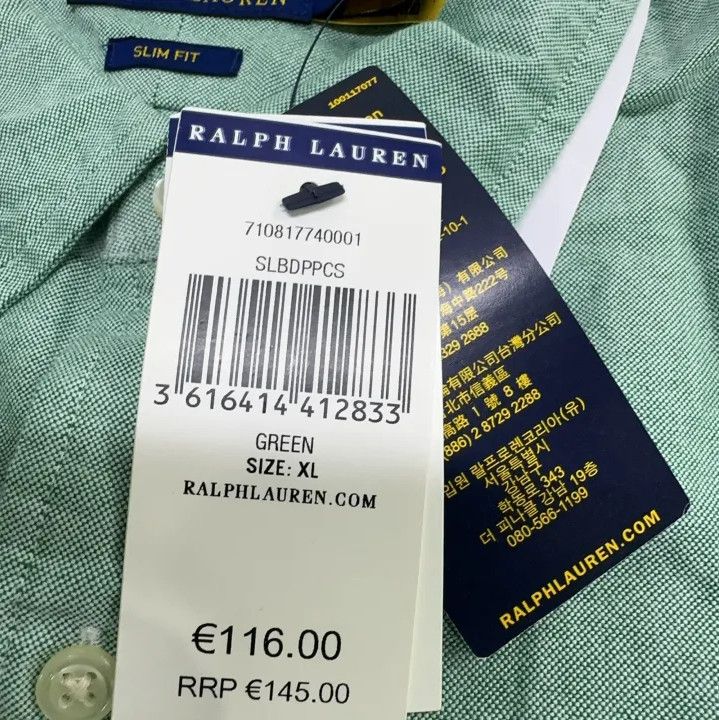 Polo Ralph Lauren Polo Ralph Lauren Green Long Sleeve Button-Up Shirt Size US XL / EU 56 / 4 - 5 Thumbnail