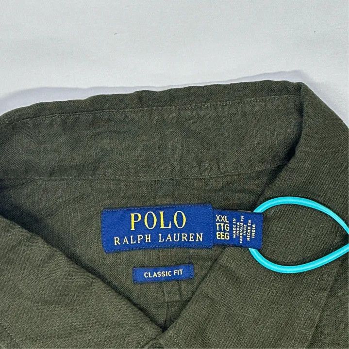 Polo Ralph Lauren Polo Ralph Lauren Men's Green Long-Sleeve Shirt Size US XXL / EU 58 / 5 - 4 Thumbnail