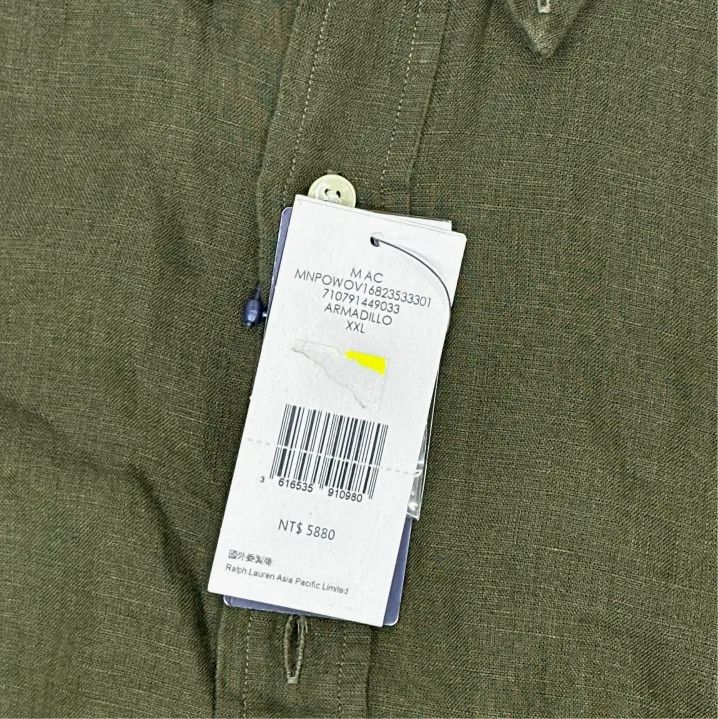 Polo Ralph Lauren Polo Ralph Lauren Men's Green Long-Sleeve Shirt Size US XXL / EU 58 / 5 - 3 Thumbnail