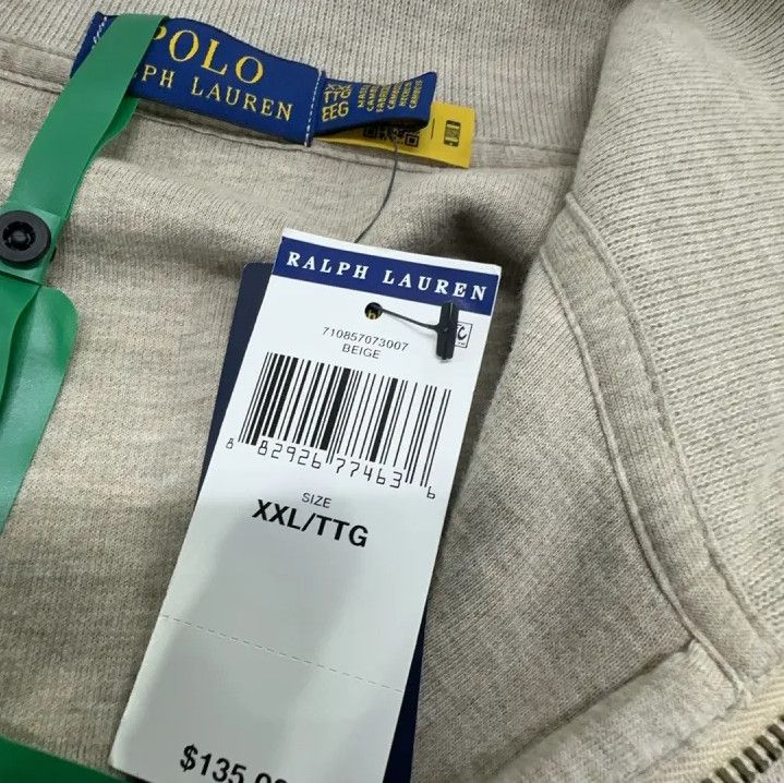 Polo Ralph Lauren Polo Ralph Lauren SS23 Half-Zip Logo Embroidered Sweatshirt Size US XXL / EU 58 / 5 - 5 Thumbnail