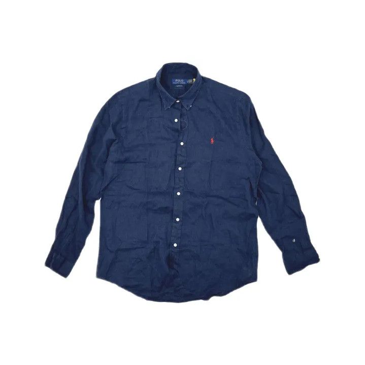 Polo Ralph Lauren Polo Ralph Lauren Solid Logo Embroidered Long-Sleeve Shirt Size US L / EU 52-54 / 3 - 2 Thumbnail