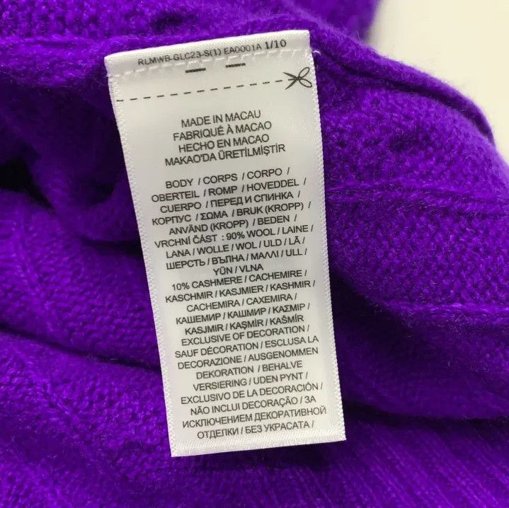 Polo Ralph Lauren Polo Ralph Lauren Men's Purple Logo Crewneck Sweater Size US XL / EU 56 / 4 - 2 Thumbnail