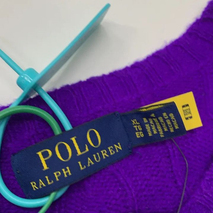 Polo Ralph Lauren Polo Ralph Lauren Men's Purple Logo Crewneck Sweater Size US XL / EU 56 / 4 - 4 Thumbnail