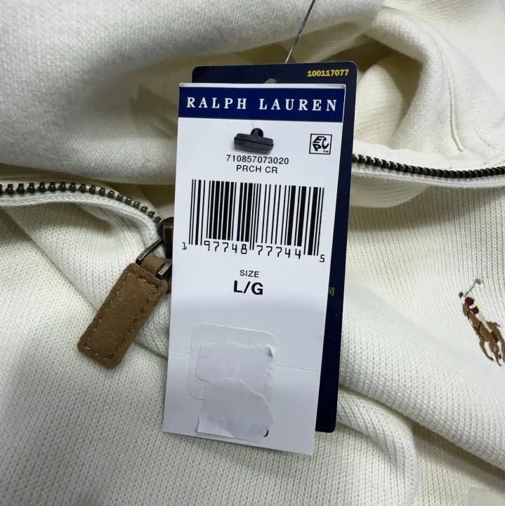 Polo Ralph Lauren Polo Ralph Lauren FW22 Solid Logo Zip Collar Sweatshirt Size US L / EU 52-54 / 3 - 4 Thumbnail