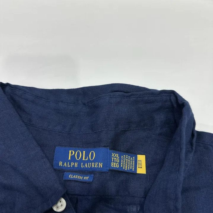 Polo Ralph Lauren Polo Ralph Lauren Solid Logo Embroidered Long Sleeve Shirt Size US XXL / EU 58 / 5 - 4 Thumbnail