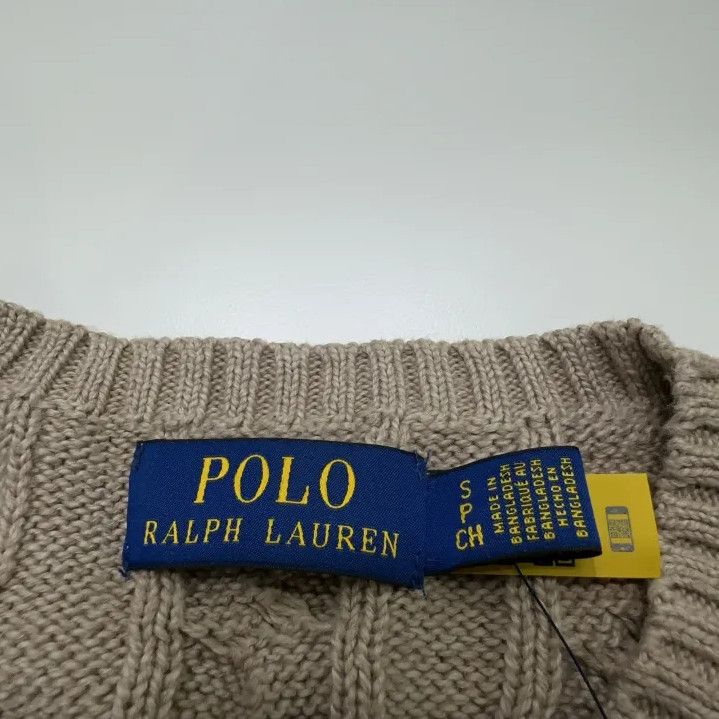 Polo Ralph Lauren Polo Ralph Lauren Men's Cable Knit Logo Sweater Size US S / EU 44-46 / 1 - 5 Thumbnail