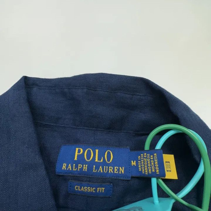 Polo Ralph Lauren Polo Ralph Lauren Men's Logo Collar Button Long-Sleeve Shirt Size US M / EU 48-50 / 2 - 2 Thumbnail