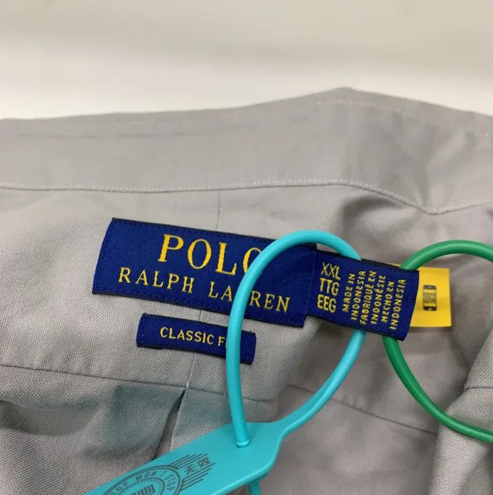 Polo Ralph Lauren Polo Ralph Lauren Men's Gray Long Sleeve Shirt Size US XXL / EU 58 / 5 - 2 Thumbnail