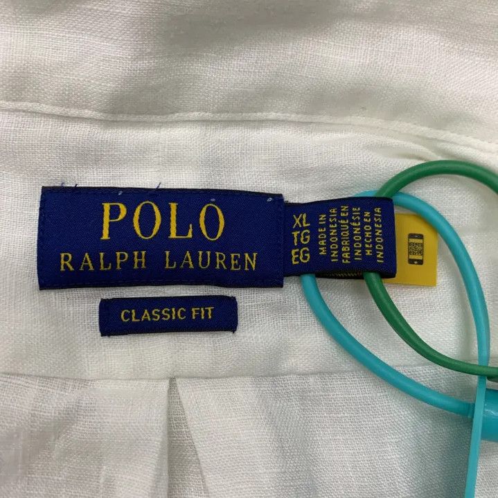 Polo Ralph Lauren Polo Ralph Lauren Linen Pony Logo Long-Sleeve Shirt Size US XL / EU 56 / 4 - 3 Thumbnail