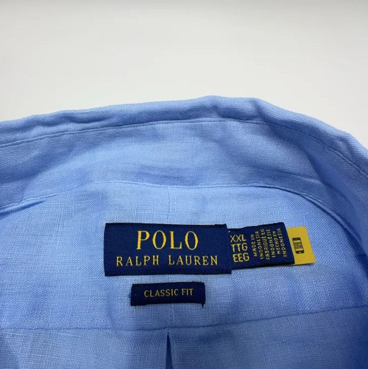 Polo Ralph Lauren Polo Ralph Lauren Men's Blue Logo Button Long-Sleeve Shirt Size US XXL / EU 58 / 5 - 4 Thumbnail
