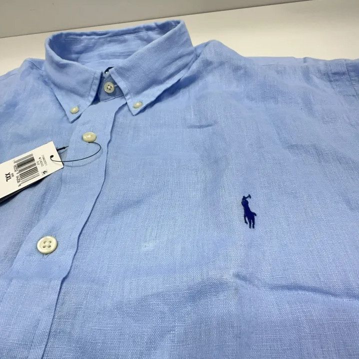Polo Ralph Lauren Polo Ralph Lauren Men's Blue Logo Button Long-Sleeve Shirt Size US XXL / EU 58 / 5 - 7 Thumbnail