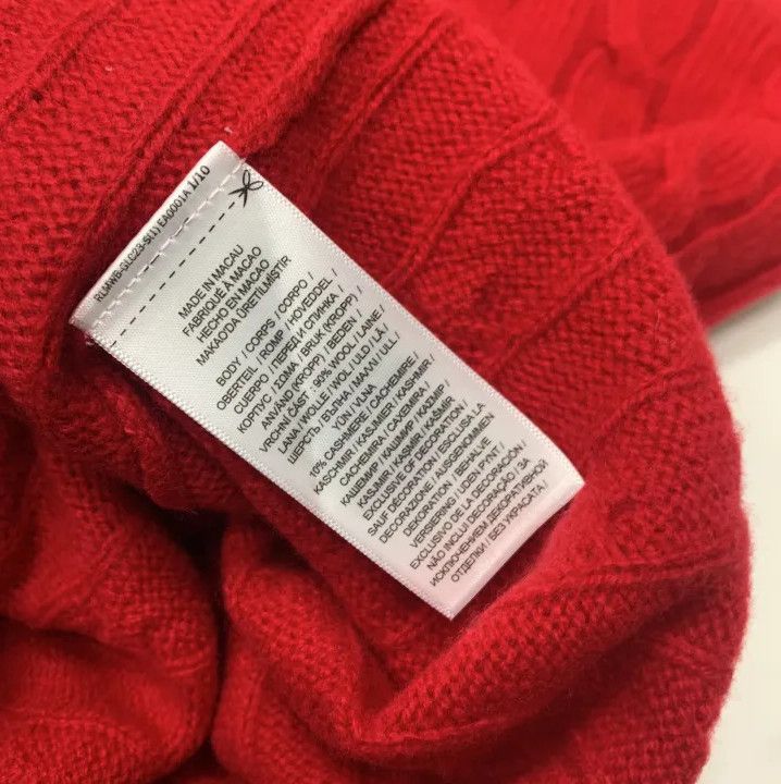 Polo Ralph Lauren Polo Ralph Lauren Men's Red Embroidered Crewneck Sweater Size US L / EU 52-54 / 3 - 3 Thumbnail
