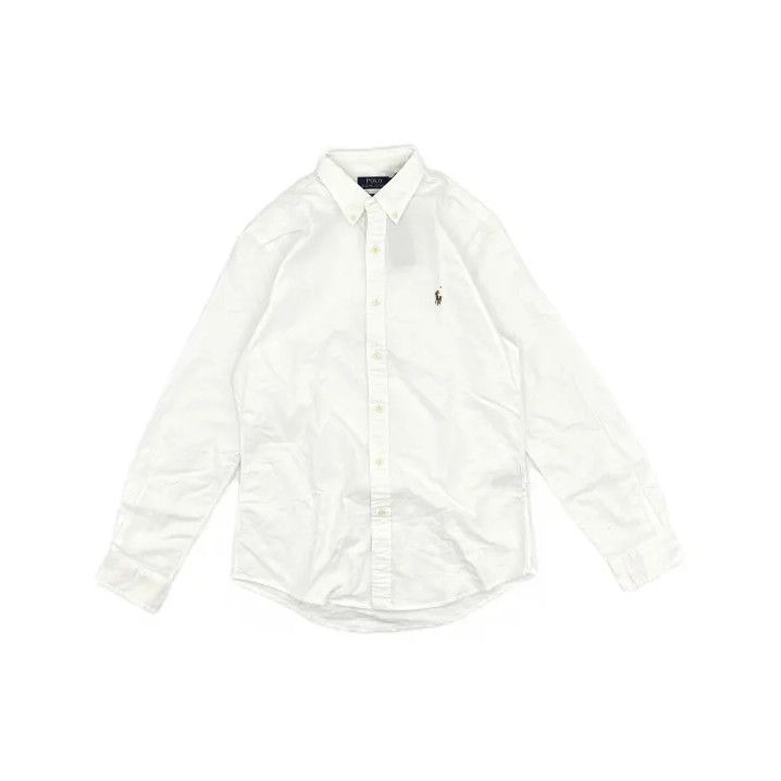 Polo Ralph Lauren Polo Ralph Lauren Men's White Logo Embroidered Shirt Size US M / EU 48-50 / 2 - 2 Thumbnail