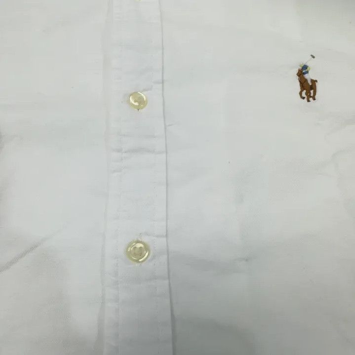 Polo Ralph Lauren Polo Ralph Lauren Men's White Logo Embroidered Shirt Size US M / EU 48-50 / 2 - 9 Thumbnail