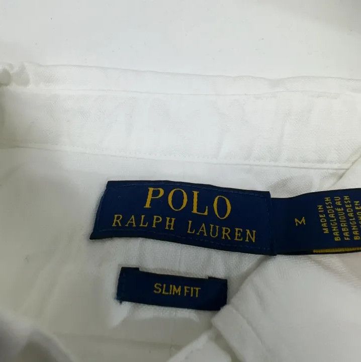 Polo Ralph Lauren Polo Ralph Lauren Men's White Logo Embroidered Shirt Size US M / EU 48-50 / 2 - 4 Thumbnail