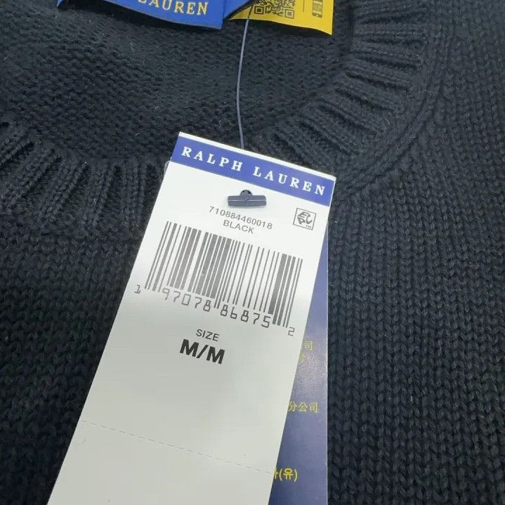 Polo Ralph Lauren Polo Ralph Lauren Men's Black Loose Round Neck Sweater Size US M / EU 48-50 / 2 - 5 Thumbnail