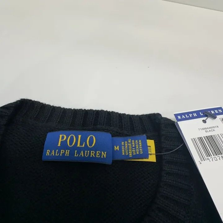 Polo Ralph Lauren Polo Ralph Lauren Men's Black Loose Round Neck Sweater Size US M / EU 48-50 / 2 - 4 Thumbnail