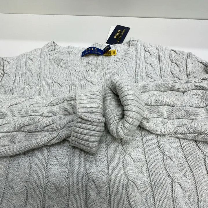 Polo Ralph Lauren Polo Ralph Lauren Men's Gray Logo Embroidered Sweater Size US L / EU 52-54 / 3 - 5 Thumbnail