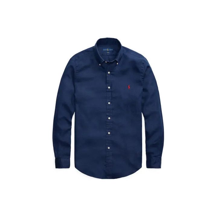 Polo Ralph Lauren Polo Ralph Lauren Solid Logo Embroidered Long-Sleeve Shirt Size US XL / EU 56 / 4 - 2 Thumbnail