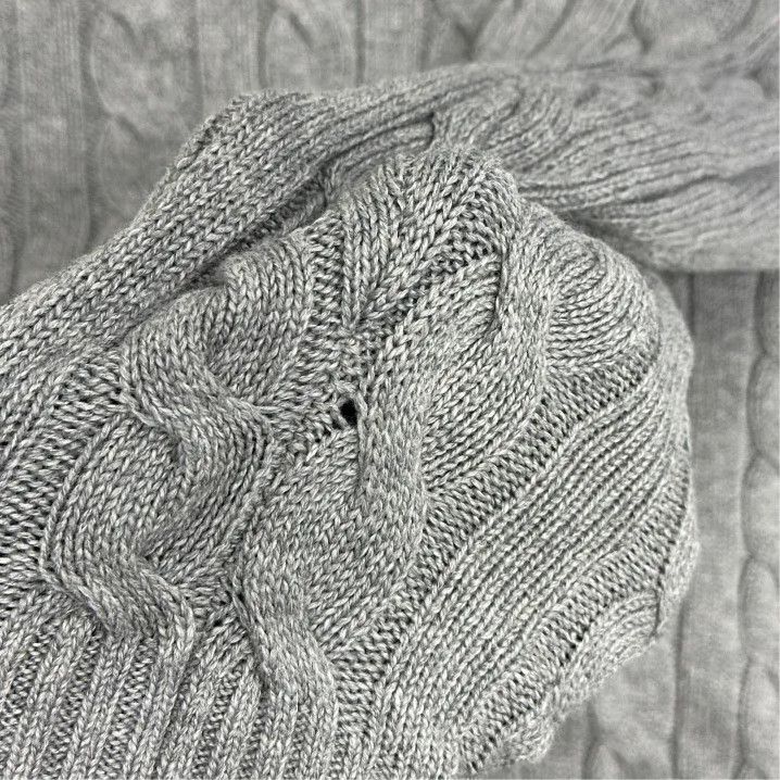 Polo Ralph Lauren Polo Ralph Lauren Men's Gray Cable-Knit Sweater Size US L / EU 52-54 / 3 - 4 Thumbnail
