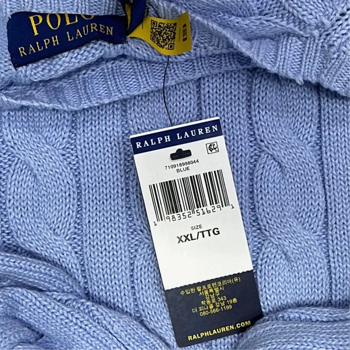 Polo Ralph Lauren Polo Ralph Lauren Cable Knit Slim Fit Sweater Size US XXL / EU 58 / 5 - 3 Thumbnail