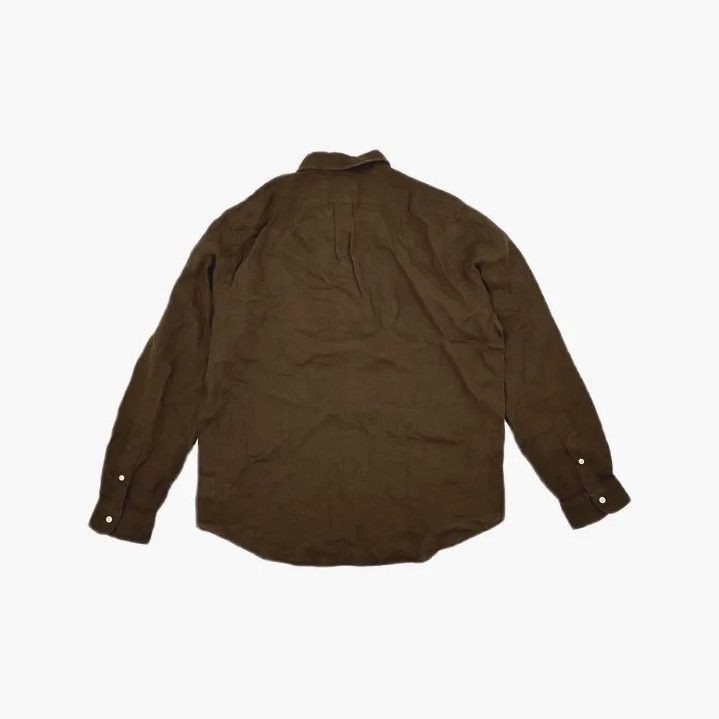 Polo Ralph Lauren Polo Ralph Lauren Solid Long-Sleeve Button-Up Shirt Size US L / EU 52-54 / 3 - 3 Thumbnail
