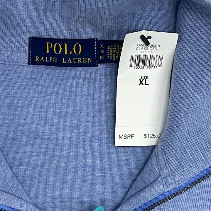 Polo Ralph Lauren Polo Ralph Lauren Men's Pony Embroidered Half-Zip Sweatshirt Size US XL / EU 56 / 4 - 2 Thumbnail