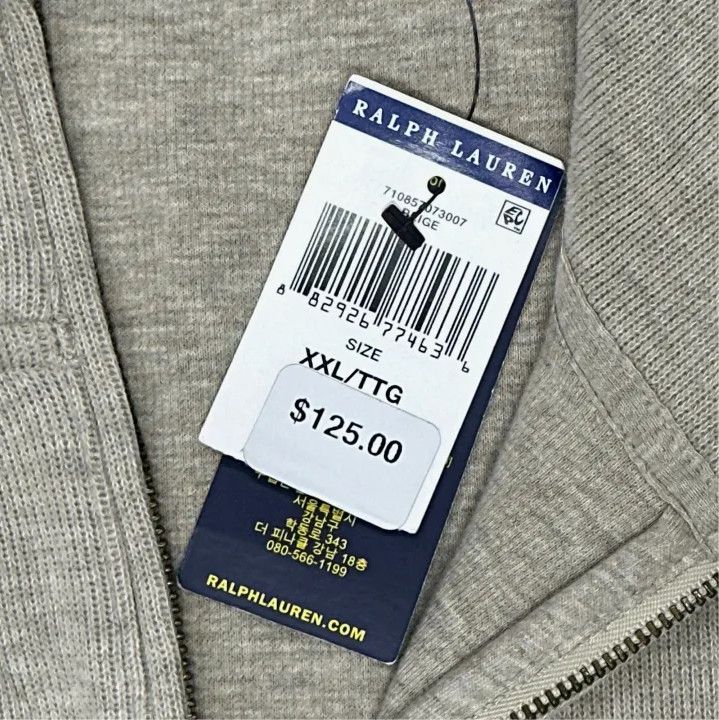 Polo Ralph Lauren Polo Ralph Lauren SS23 Half-Zip Logo Sweatshirt Size US XXL / EU 58 / 5 - 3 Thumbnail