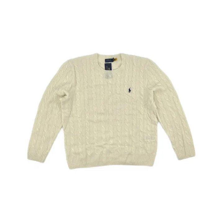 Polo Ralph Lauren Polo Ralph Lauren FW22 Cable-Knit Logo Sweater Size US XL / EU 56 / 4 - 2 Thumbnail